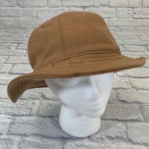 Banana Republic Wool Laine Bucket Hat Brown& tan Made in Italy Lined